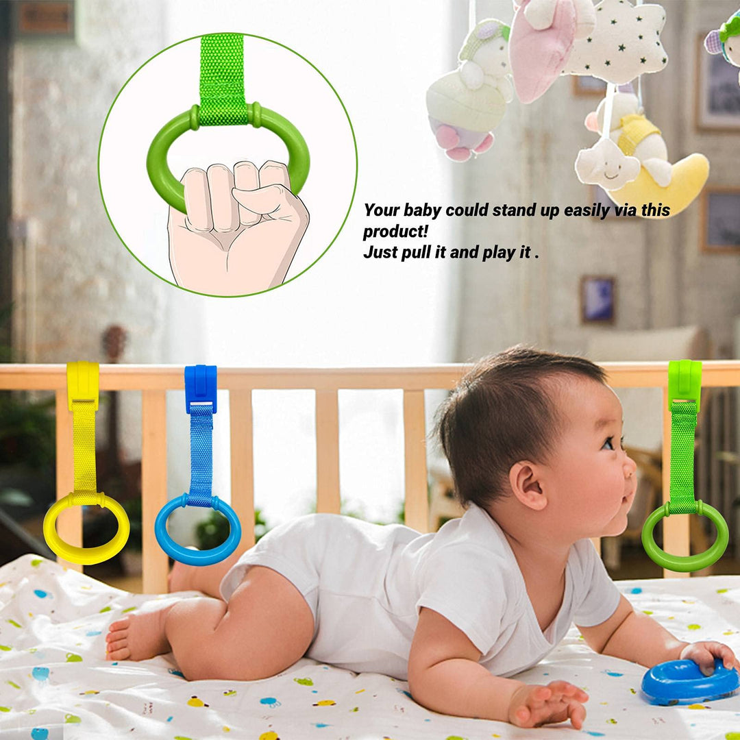codree Baby Playpen Pull Up Rings, 4 Color, 8 Count