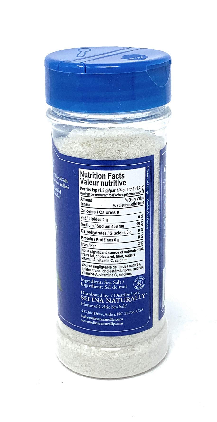 CELTIC SEA SALT Fine Ground Shaker, 8 oz