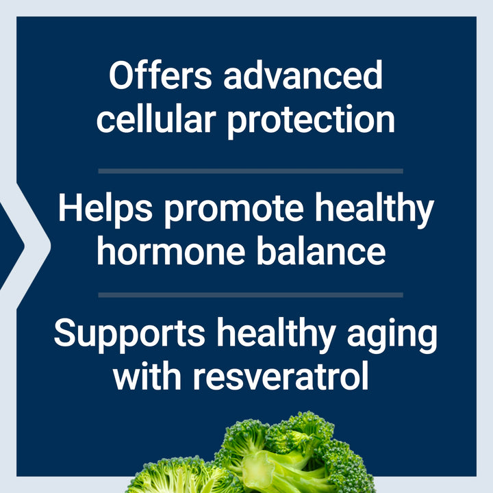 Life Extension Triple Action Cruciferous Vegetable Extract, Resveratrol, 60 Count