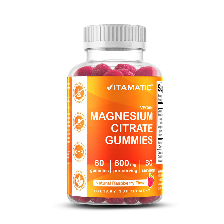Vitamatic Magnesium Citrate Gummies, 600 mg, 60 Count