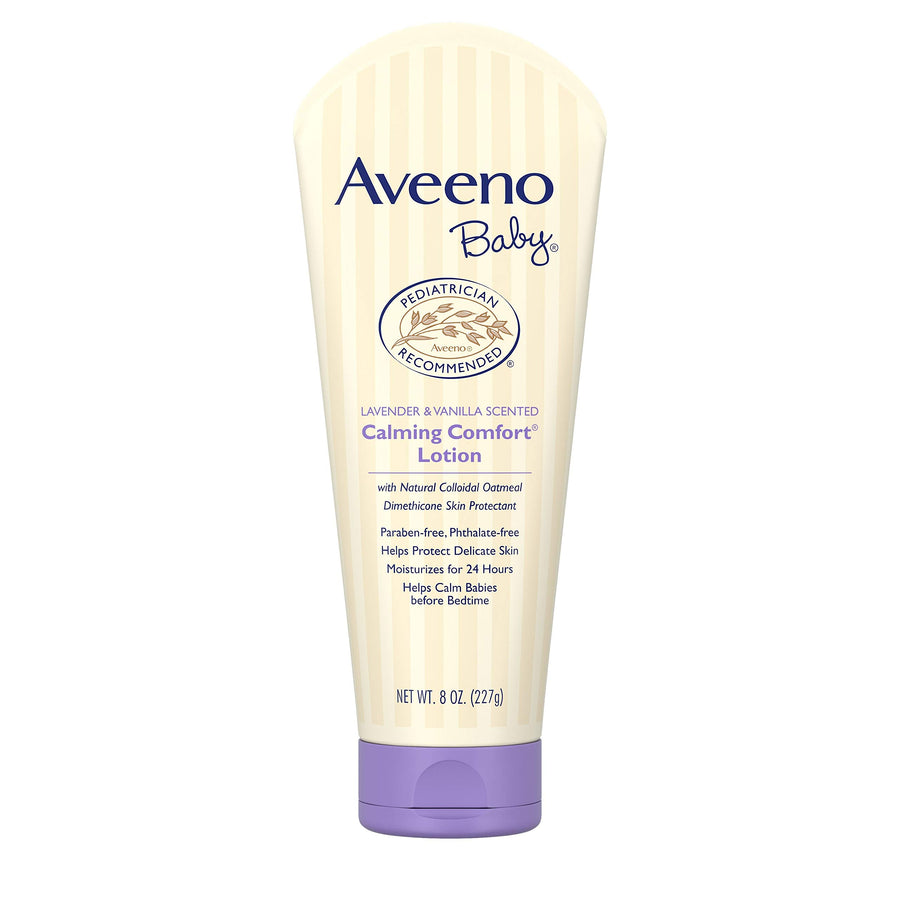 Aveeno Baby Calming Comfort Moisturizing Lotion, Lavender & Vanilla, 8 fl oz