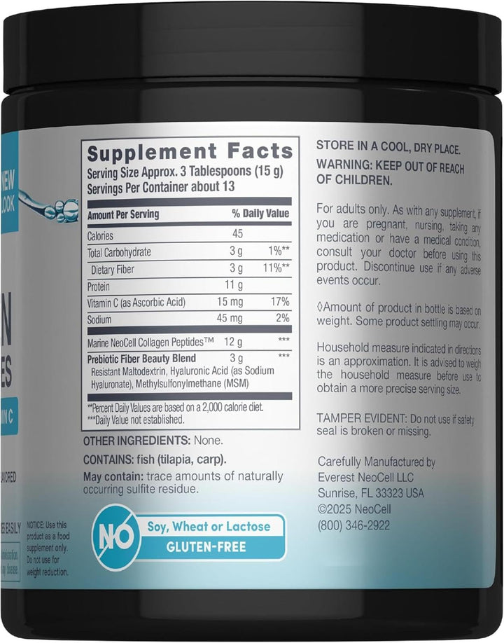 Neocell Marine Collagen Powder, Unflavored, 7 oz