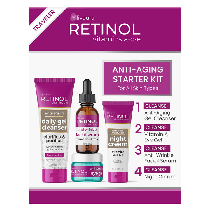 Retinol Anti-Aging Starter Kit, 4 Count