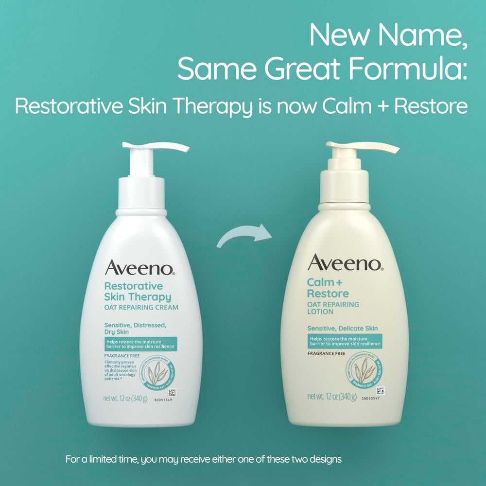 Aveeno Restorative Skin Therapy Moisturizing Oat Repairing Cream, 12 oz