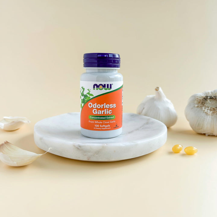 NOW Odorless Garlic Concentrated Extract, 100 Count