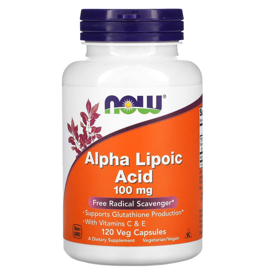 Now Foods Alpha Lipoic Acid, 100 mg, 120 Count