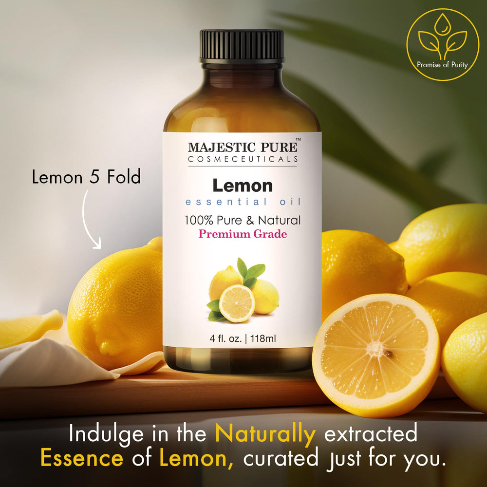 Majestic Pure Lemon Essential Oil, 118 ml