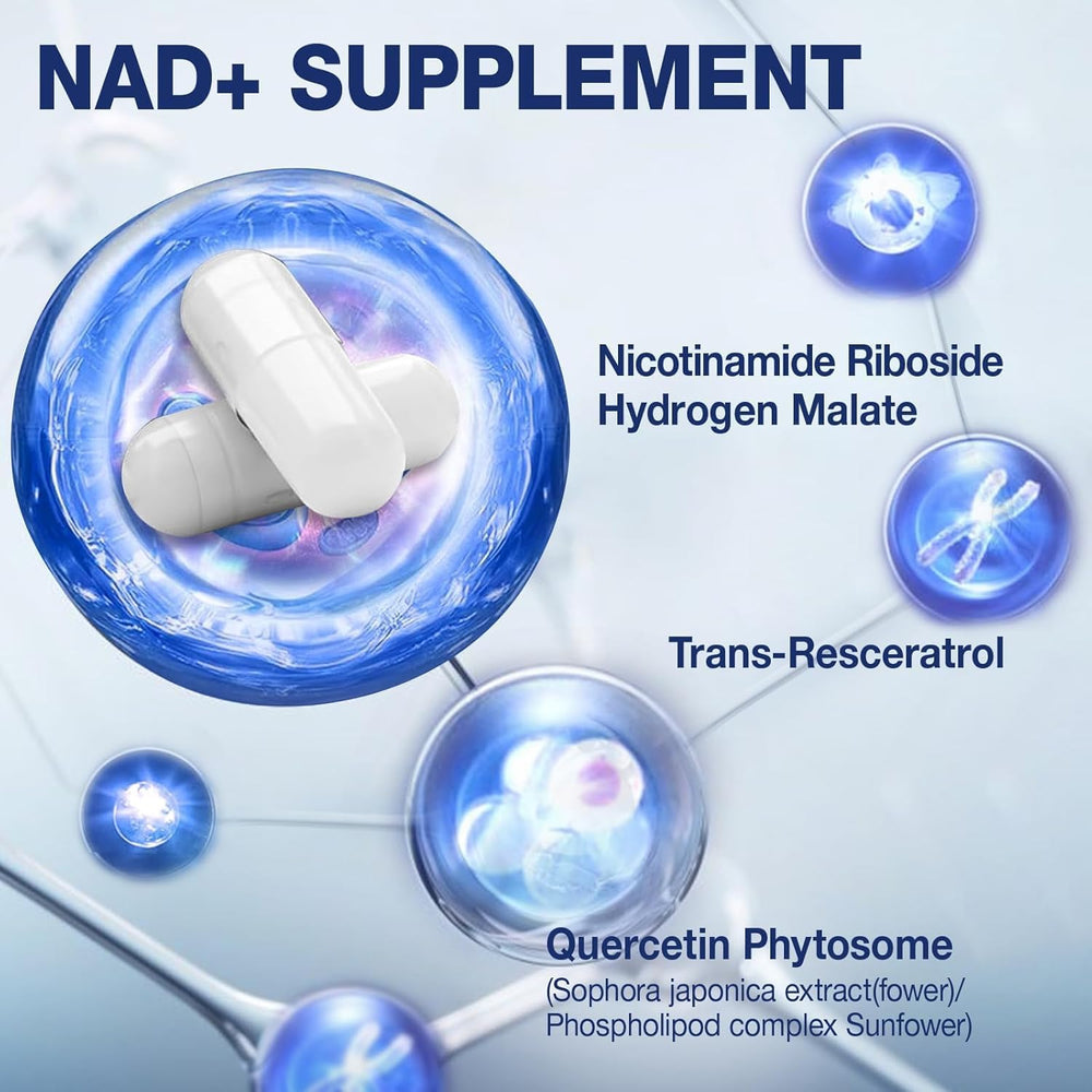 MSLOTAL NAD+ Supplement, 1000 mg, 80 Count