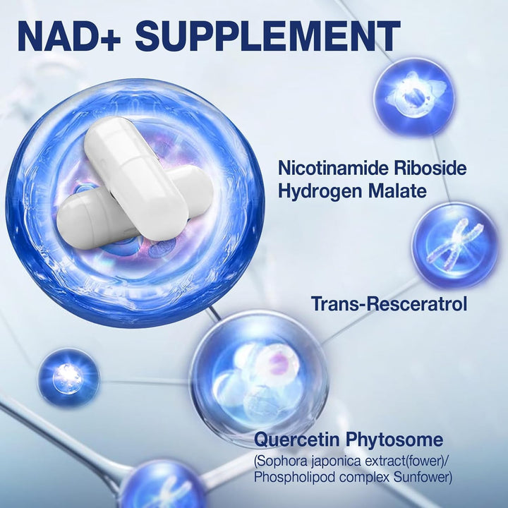 MSLOTAL NAD+ Supplement, 1000 mg, 80 Count