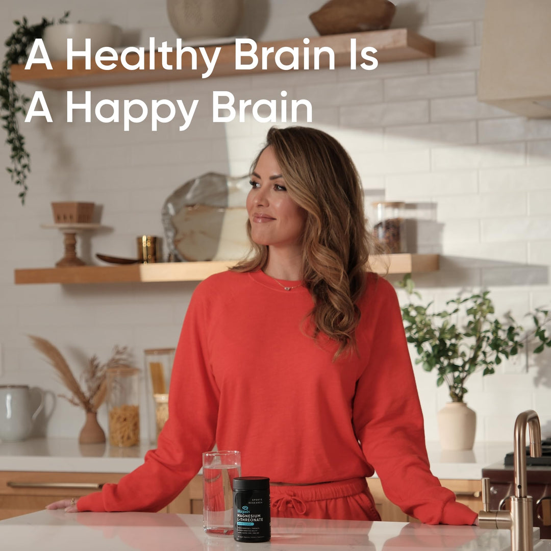 Sports Research Magnesium L-Threonate Capsules, 2000 mg, 90 Count