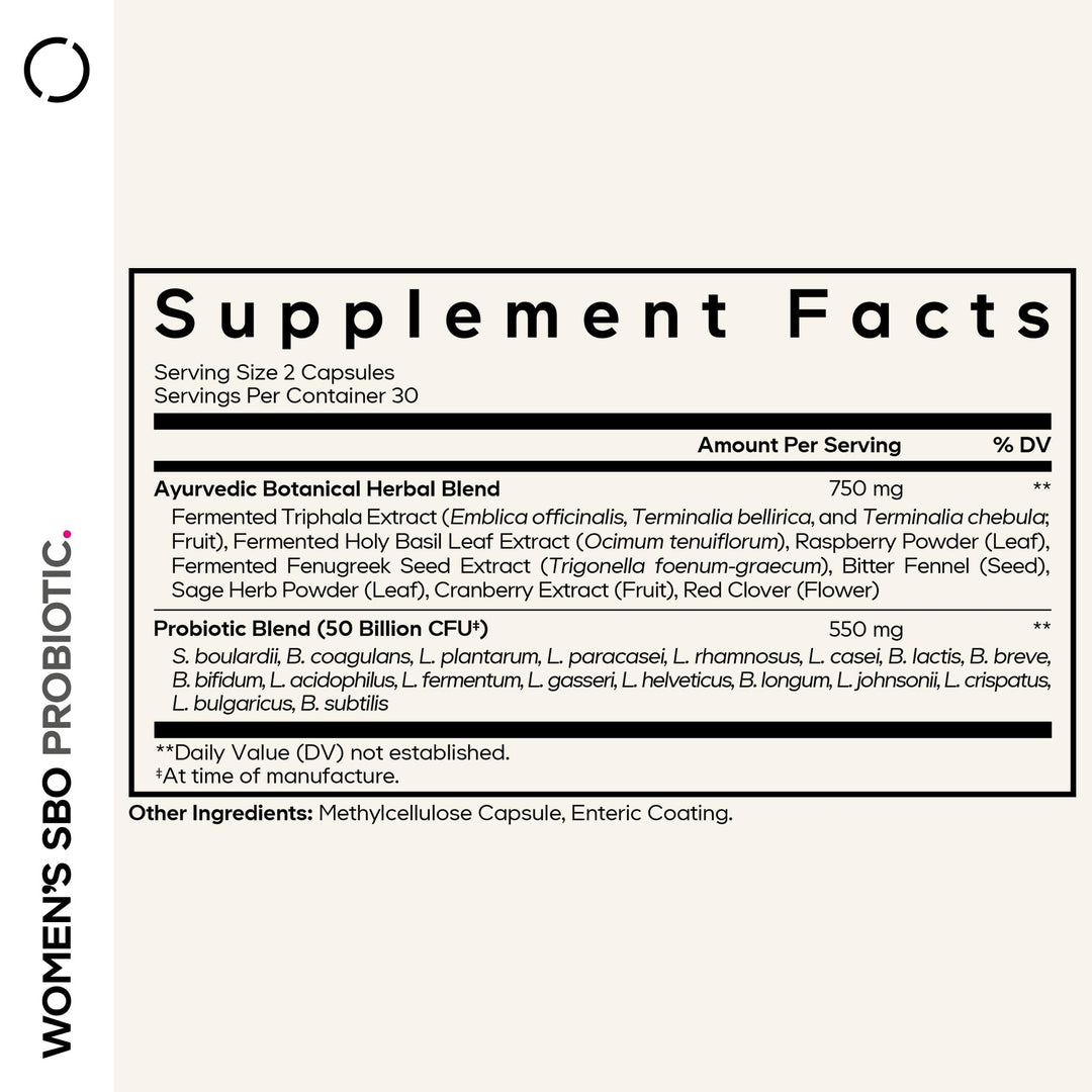 Codeage Womens Probiotics Supplement, 50 Billion CFUs, 60 Count