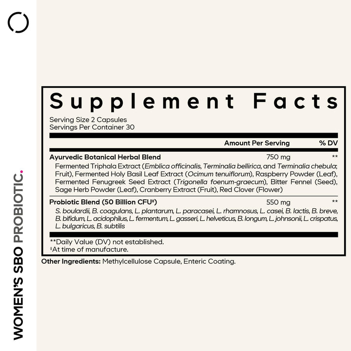 Codeage Womens Probiotics Supplement, 50 Billion CFUs, 60 Count