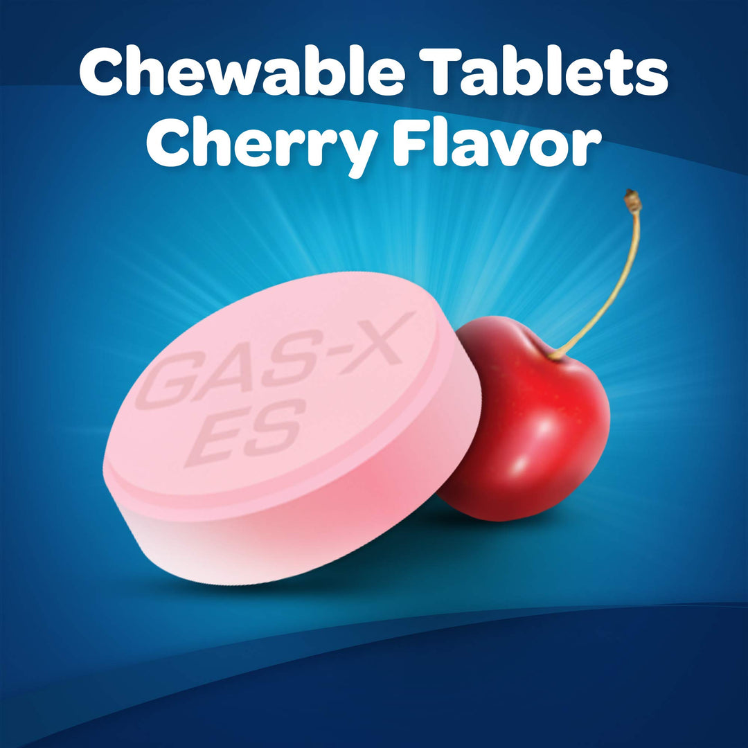 Gas-X Extra Strength Chewable Tablets, Cherry, 72 Count