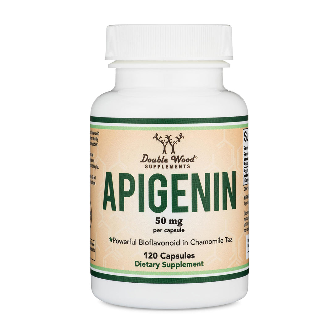 Double Wood Supplements Apigenin, 50 mg, 120 Count