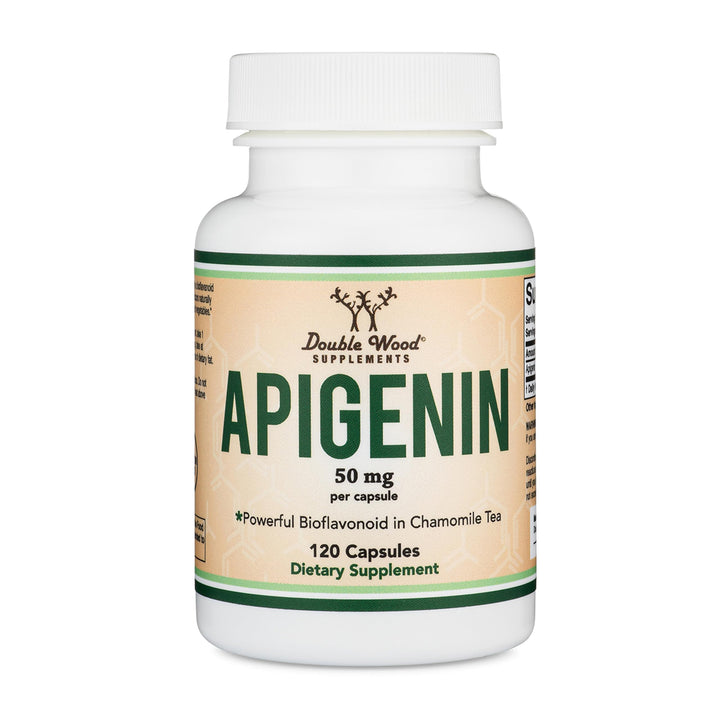 Double Wood Supplements Apigenin, 50 mg, 120 Count