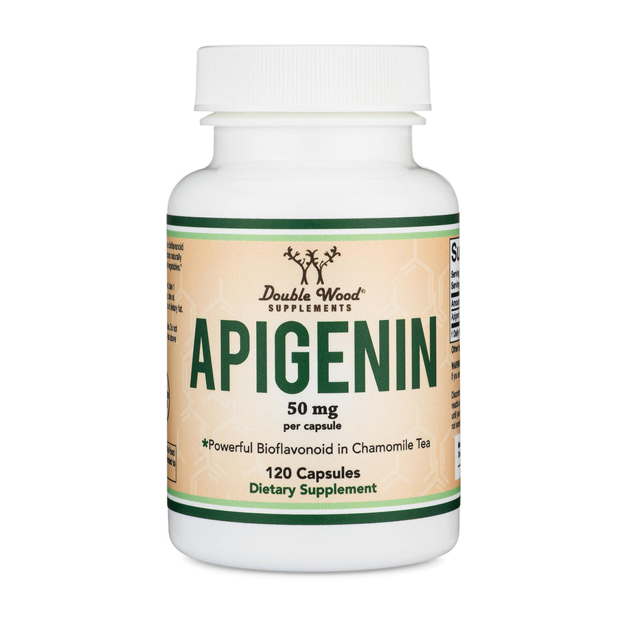 Double Wood Supplements Apigenin, 50 mg, 120 Count