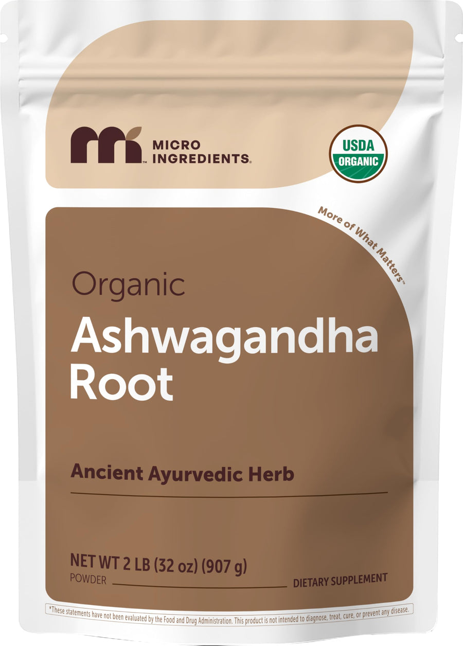 Micro Ingredients Organic Ashwagandha Root Powder, 2 lb