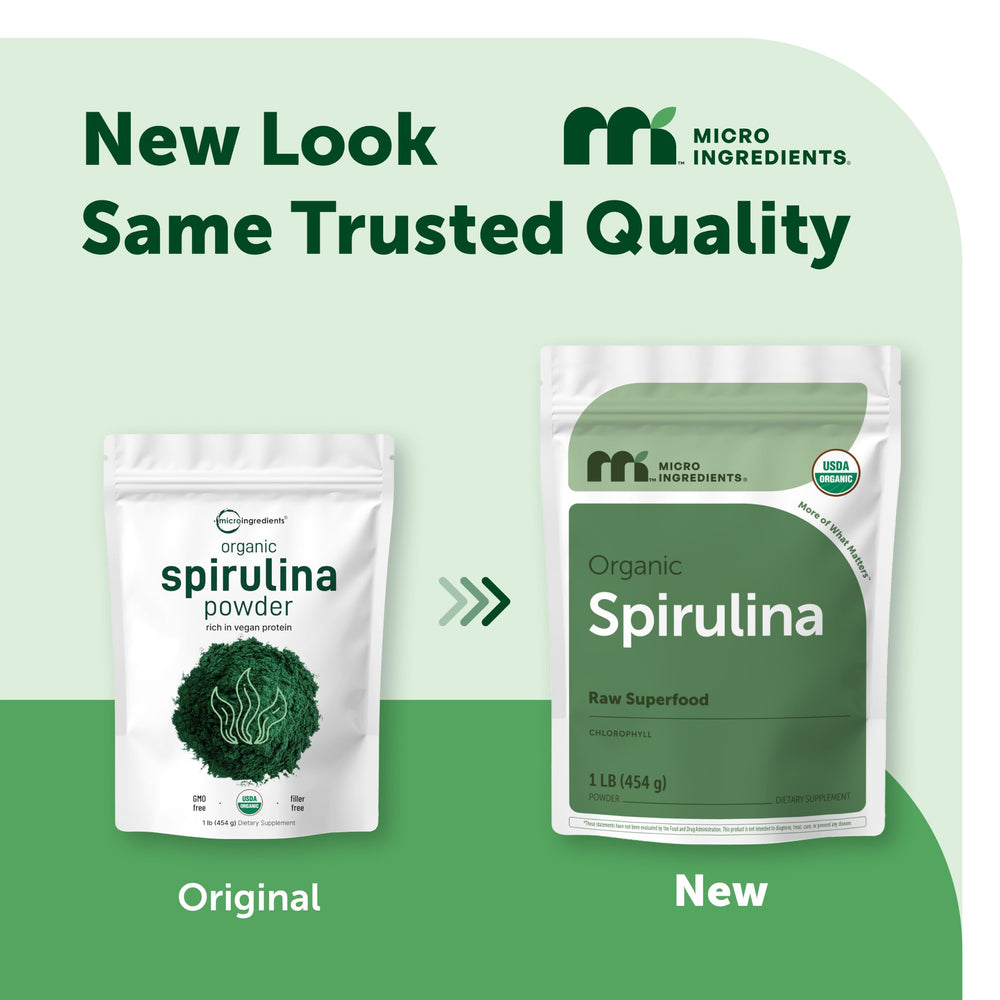 Micro Ingredients Organic Spirulina Powder, 16 oz