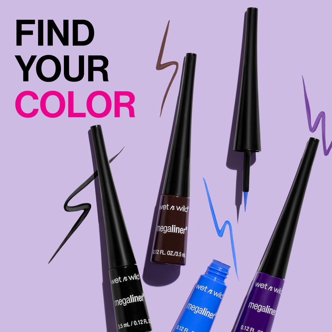 wet n wild MegaLiner Liquid Eyeliner, Voltage Blue