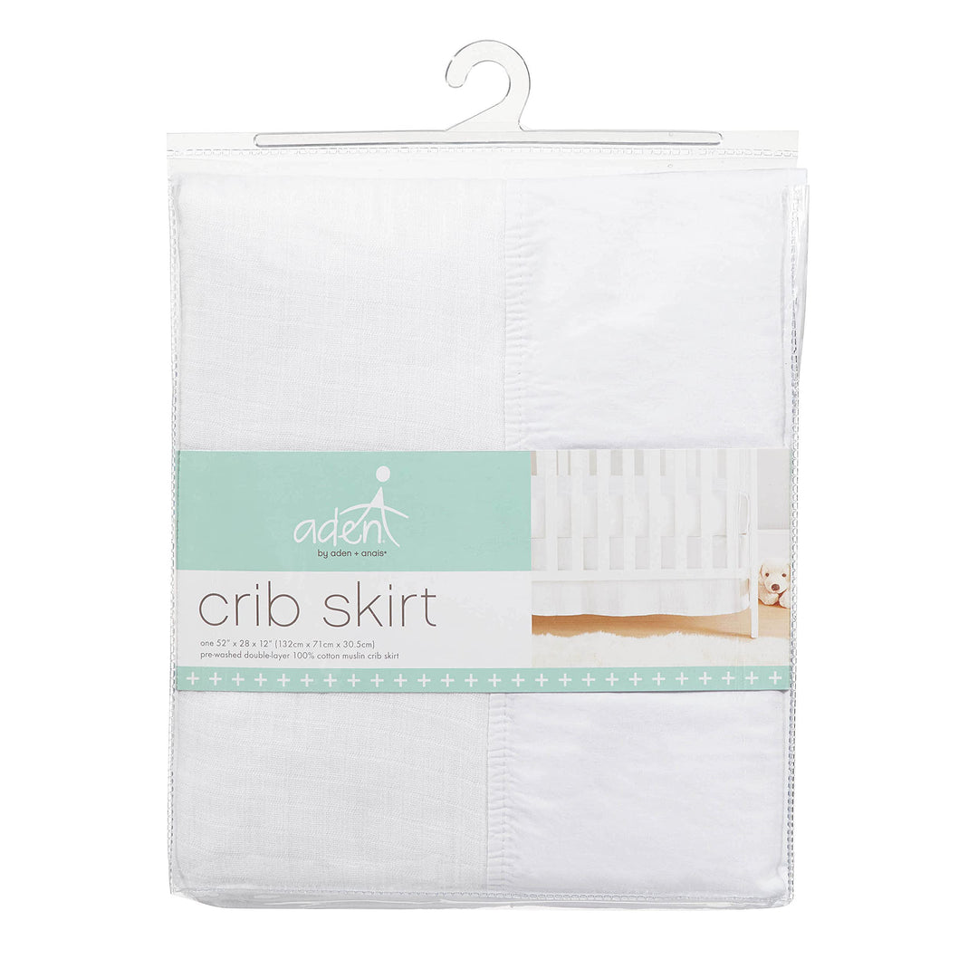 aden + anais Crib Skirt, White