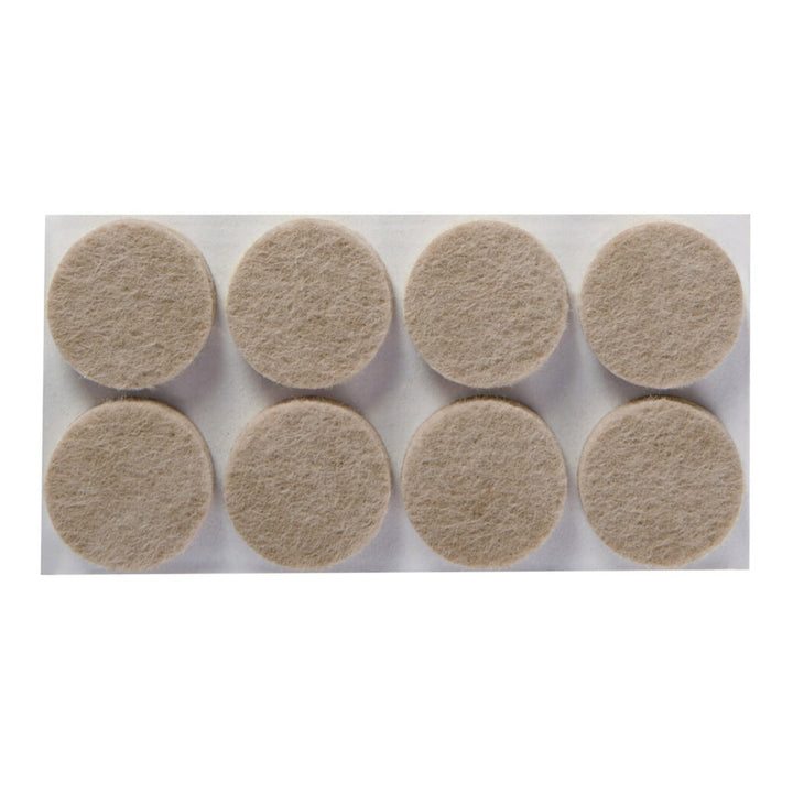 Scotch Felt Pads, Circle, Beige, 1 in x 1 in, 32 Count