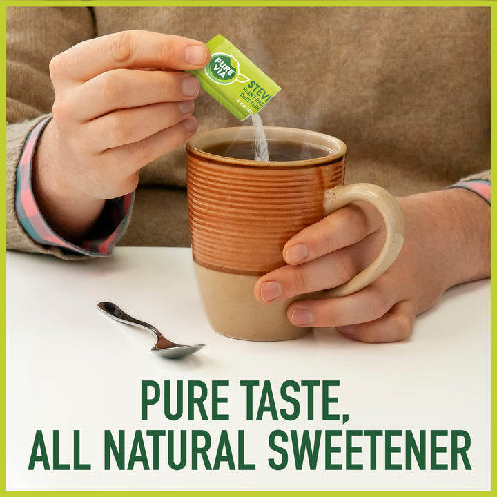 Pure Via Stevia Sweetener Packets, 800 Count