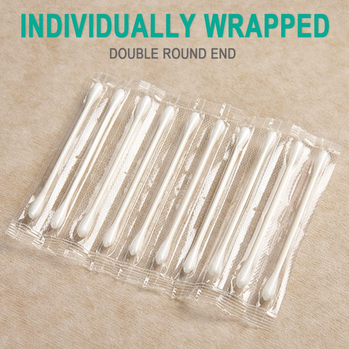 HQSLsund Cotton Swabs, Double Round End, 200 Count