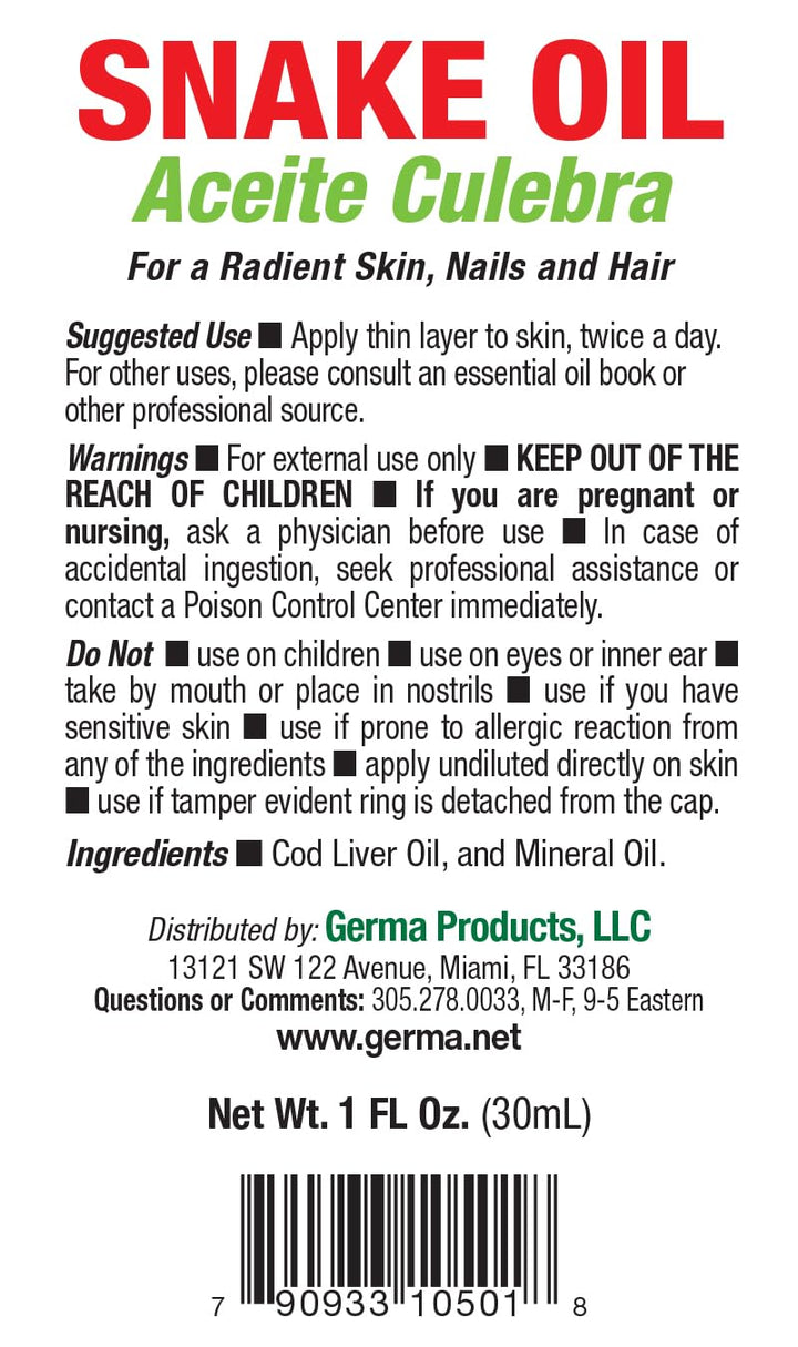 Germa Snake Oil, 1 oz