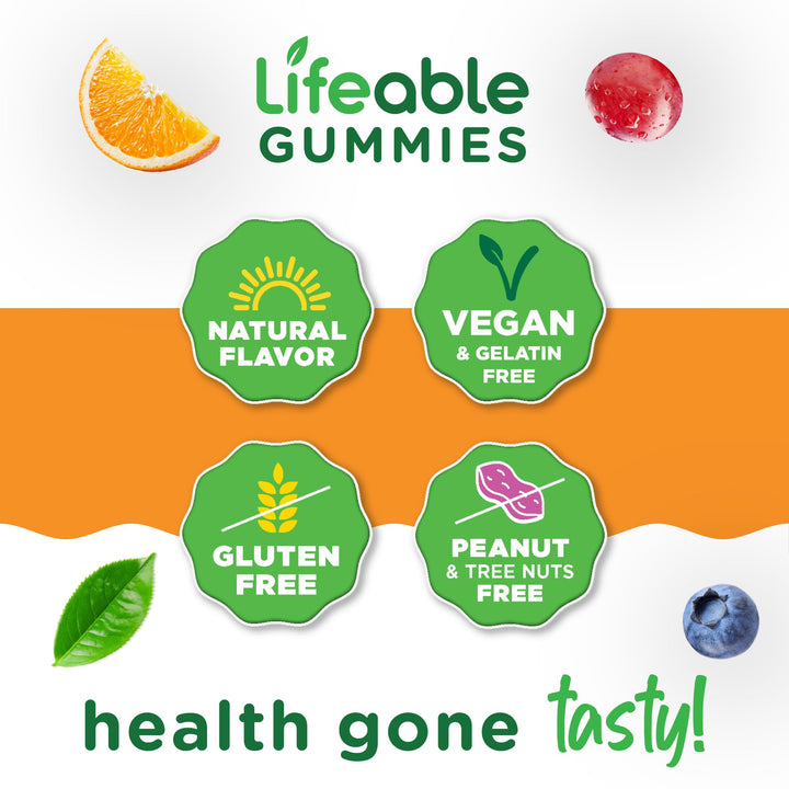 Lifeable Zinc Gummies, Maximum Strength 50 mg, 90 Count