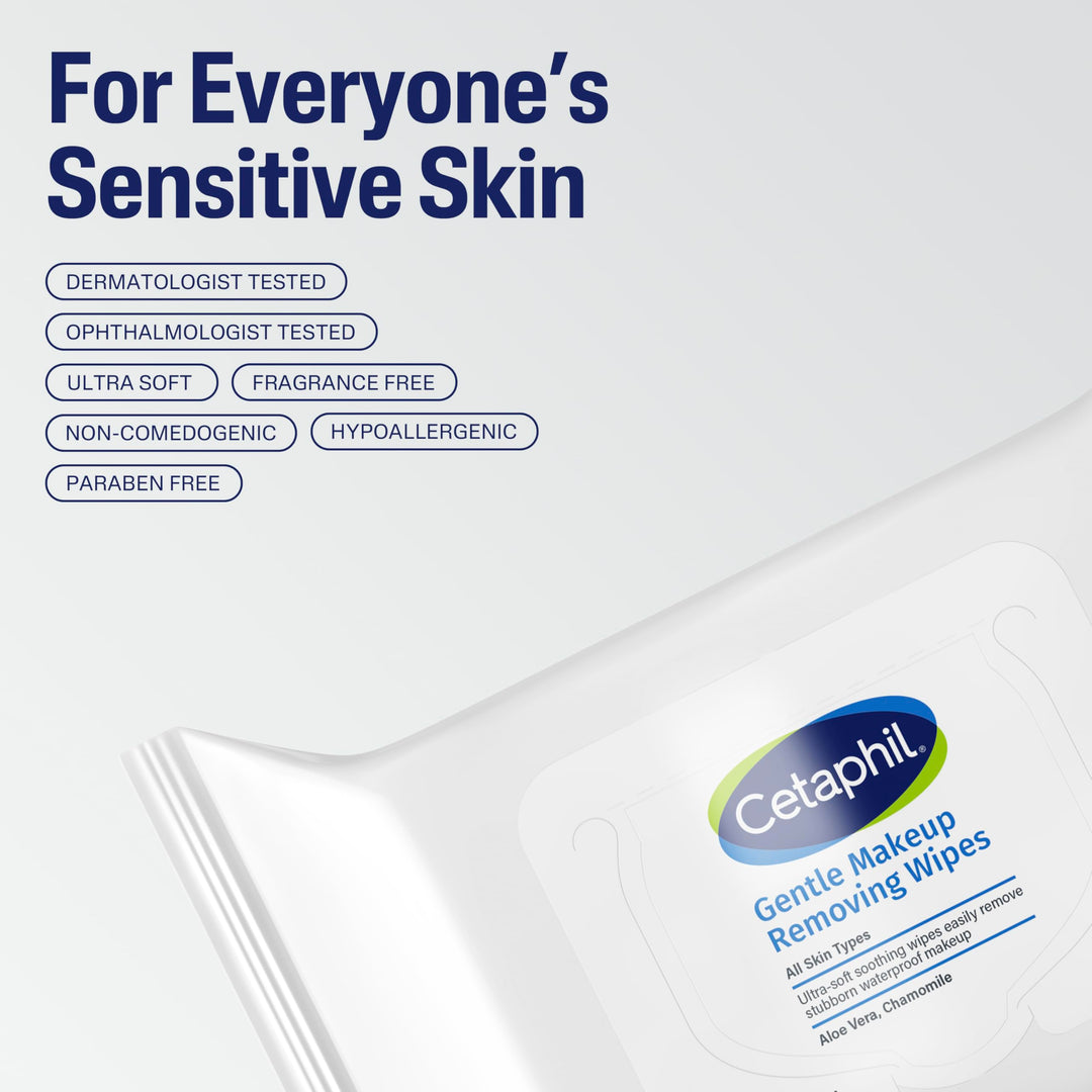 Cetaphil Gentle Makeup Removing Wipes, 25 Count