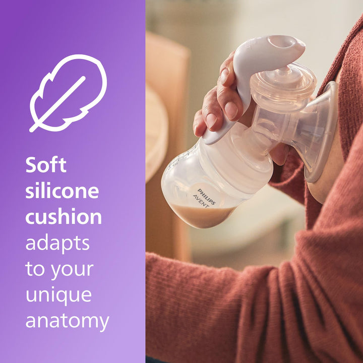 Philips Avent Manual Breast Pump, Transparent, 4 oz