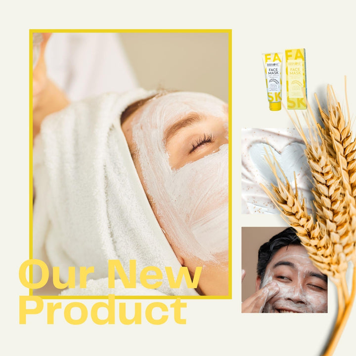 BBROSE Mandelic Acid & Wheat Face Mask, 120 ml
