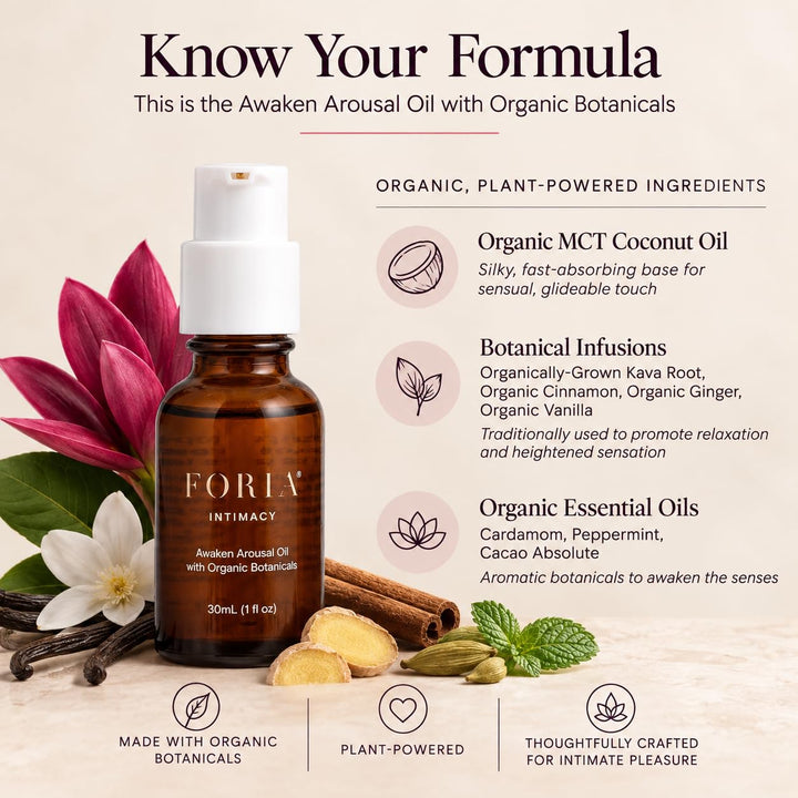 Foria Awaken Arousal Oil, 1 fl oz