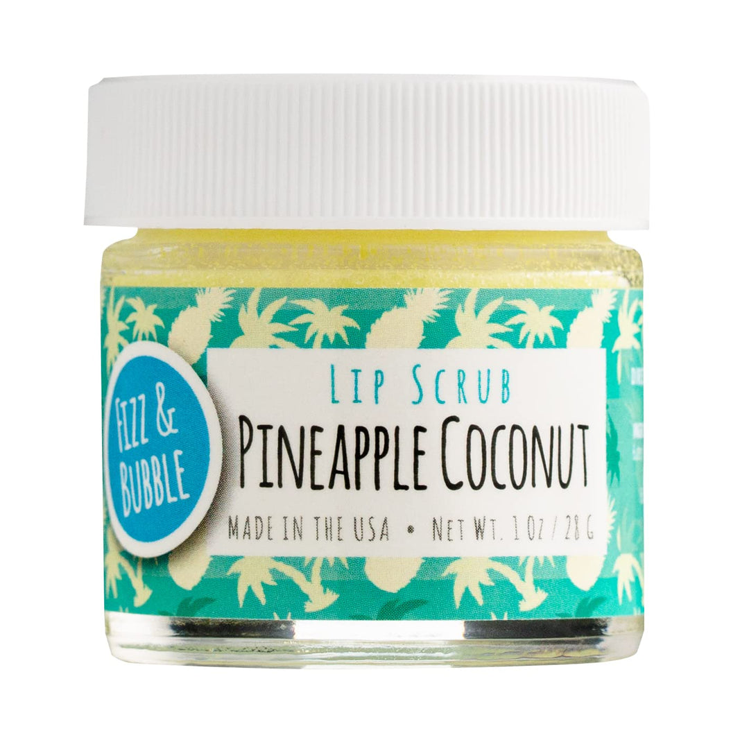 Fizz & Bubble Lip Scrub, Pineapple Coconut, 1 oz