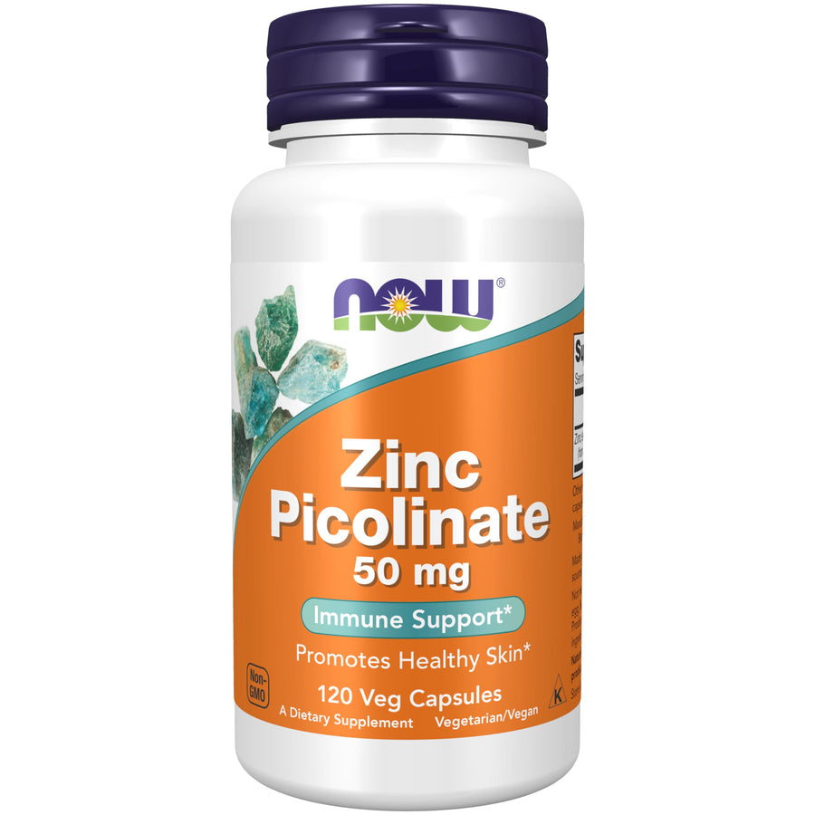 NOW Zinc Picolinate, 50 mg, 120 Count