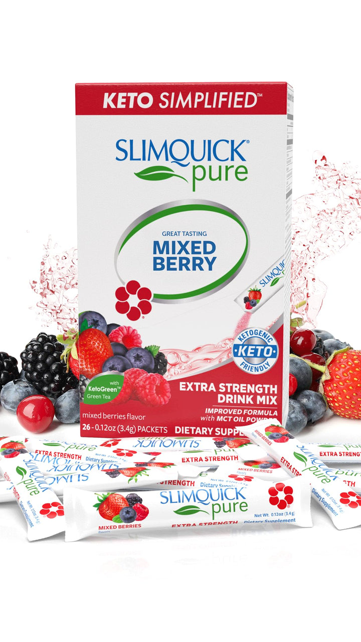 SlimQuick Pure 3x Extra Strength, Mixed Berry, 26 Count