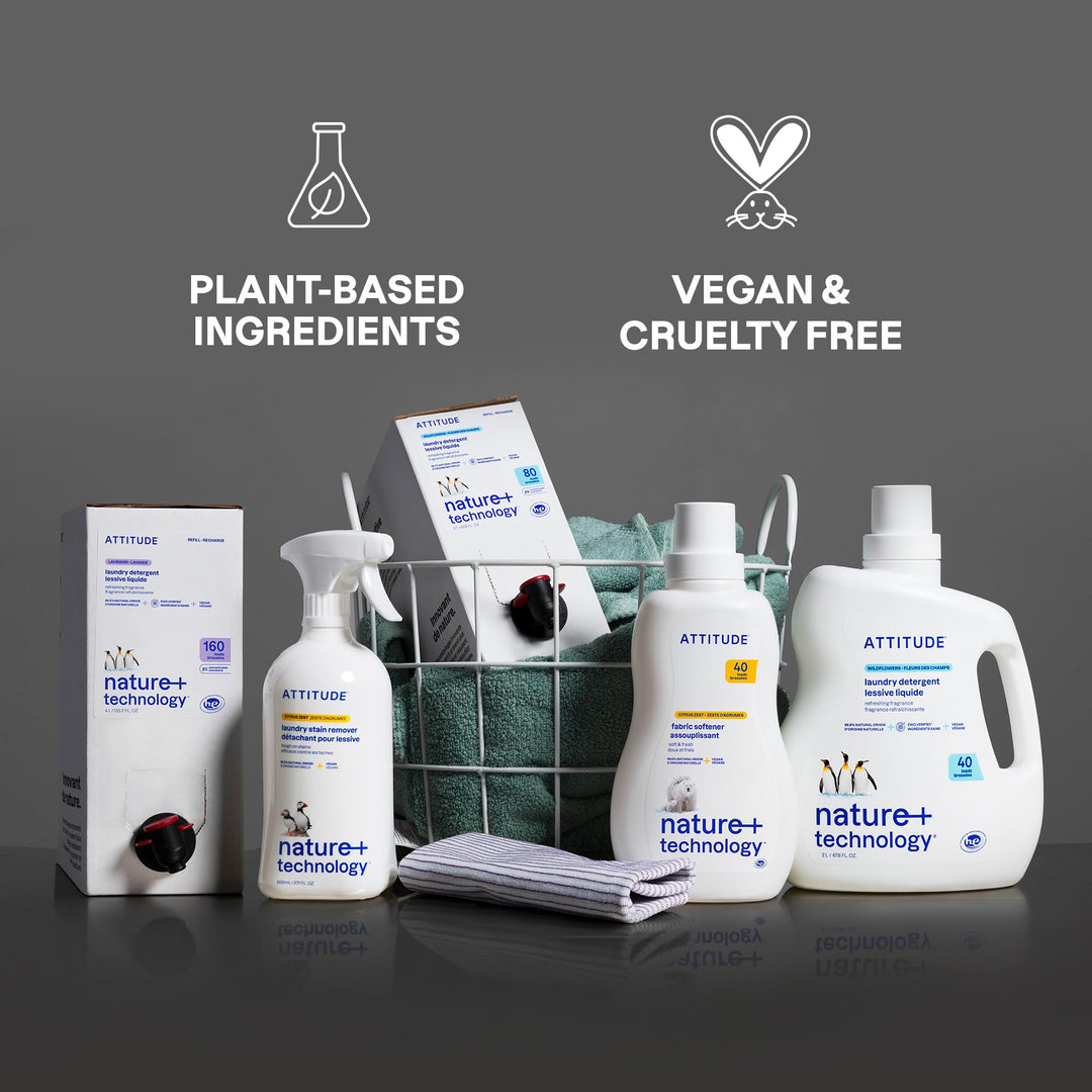 ATTITUDE Static Eliminator Cloths And Softeners, Fragrance Free, 300 Loads