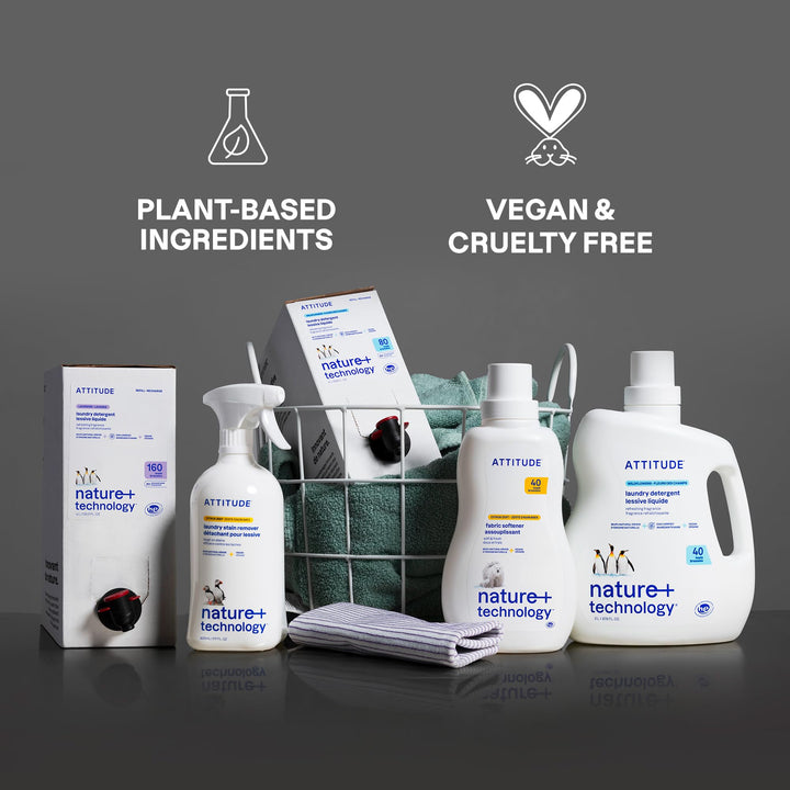 ATTITUDE Static Eliminator Cloths And Softeners, Fragrance Free, 300 Loads