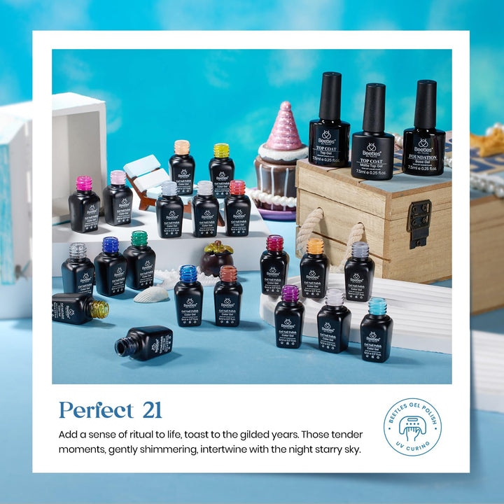 beetles Gel Polish Nail Set, 20 Colours