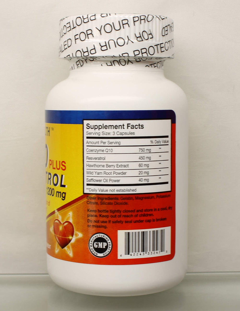 Cenpac-Green Health Co-Q10 Plus Resveratrol, 1200 mg, 200 Count