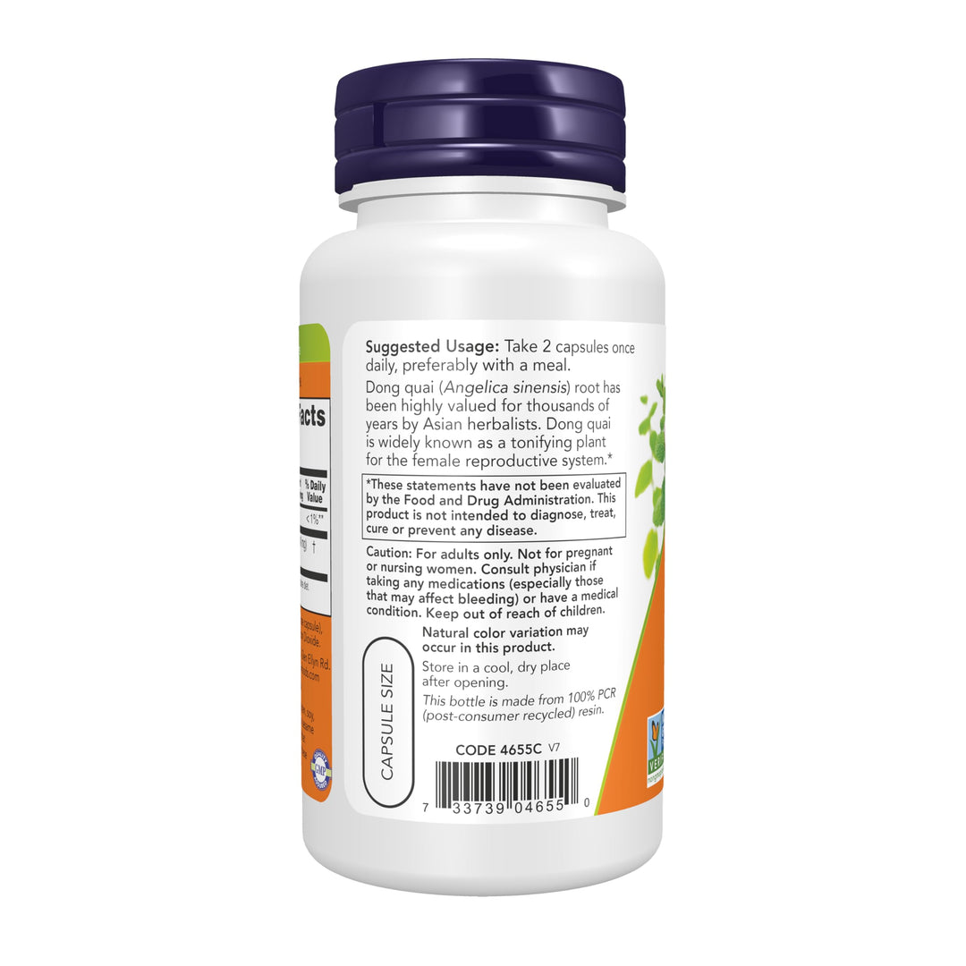 NOW Dong Quai, 520 mg, 100 Count