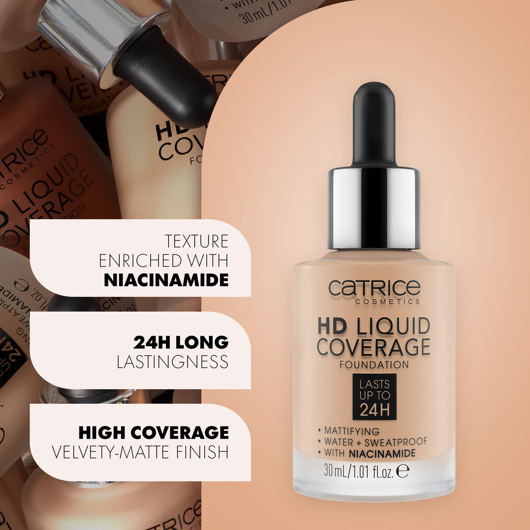 Catrice Cosmetics HD Liquid Coverage Foundation, 046 Camel Beige