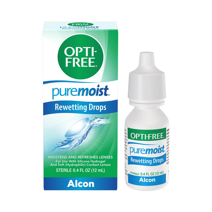 Opti-Free Puremoist Rewetting Drops, 12 ml
