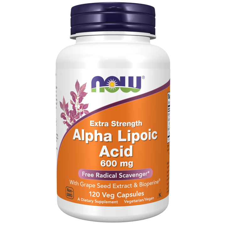 NOW Alpha Lipoic Acid 600 mg, Extra Strength, 120 Count