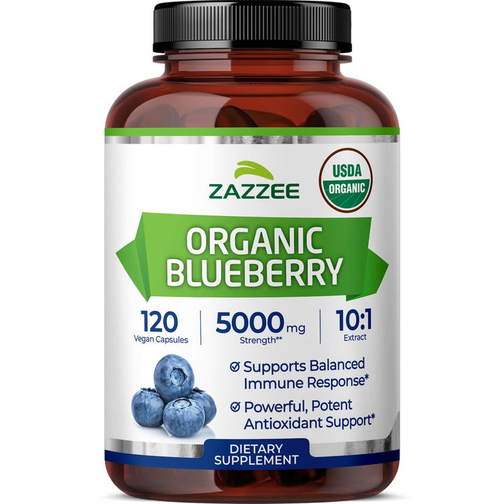 Zazzee Blueberry Extract, 5000 mg, 120 Count