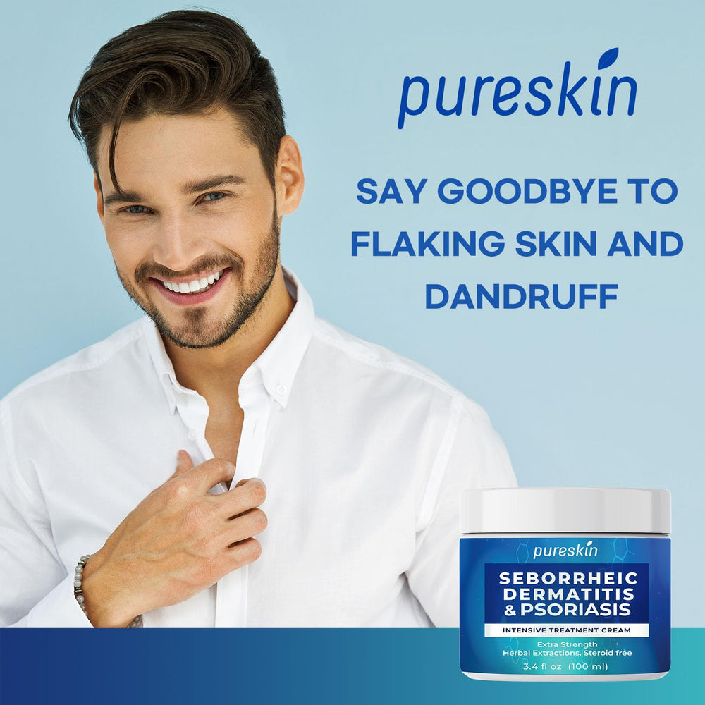 PURESKIN Seborrheic Dermatitis Face Cream, 3.4 oz