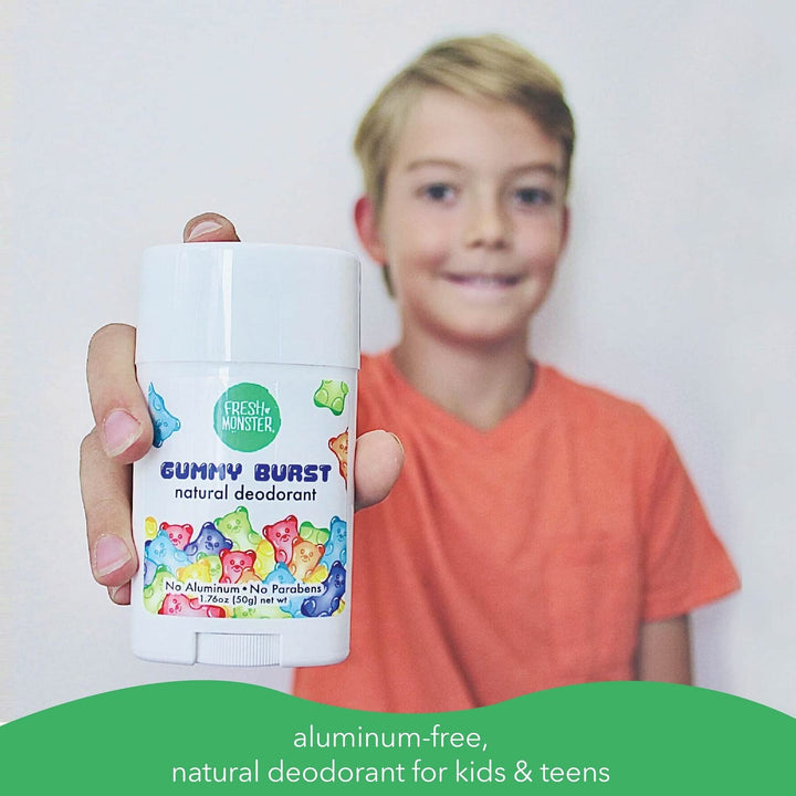 Fresh Monster Kids & Teens Natural Deodorant, Gummy Burst, 1.76 oz