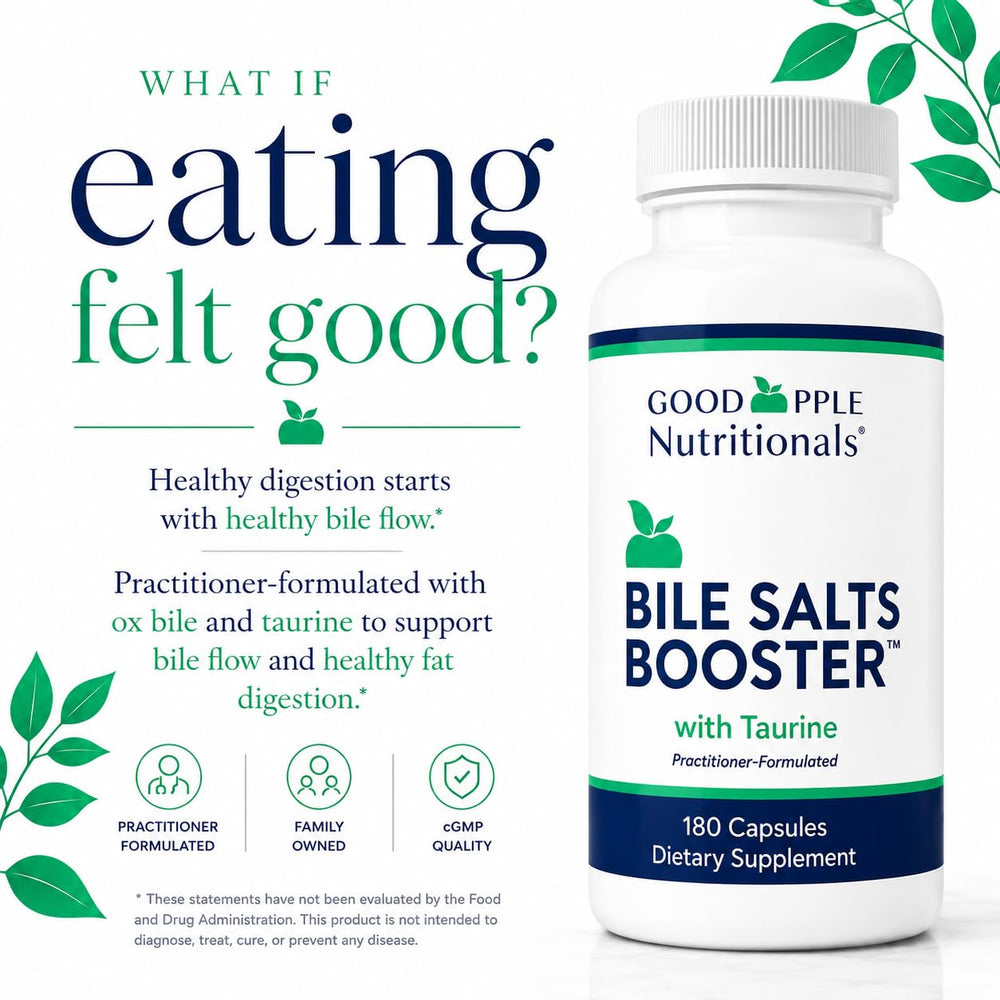 GOODAPPLE NUTRITIONALS Bile Salts Booster, 180 Count