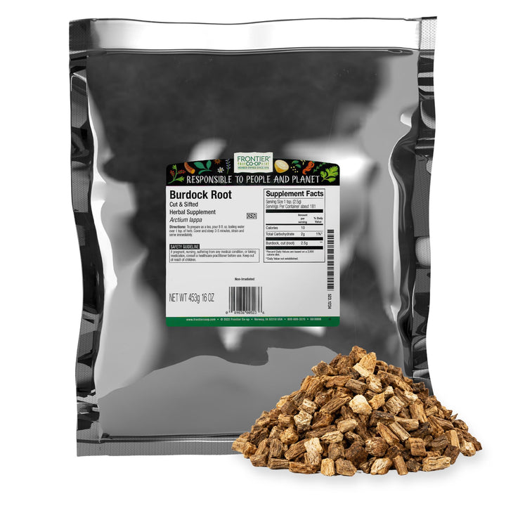 Frontier Co-op Burdock Root, Cut and Sifted, 1 lb