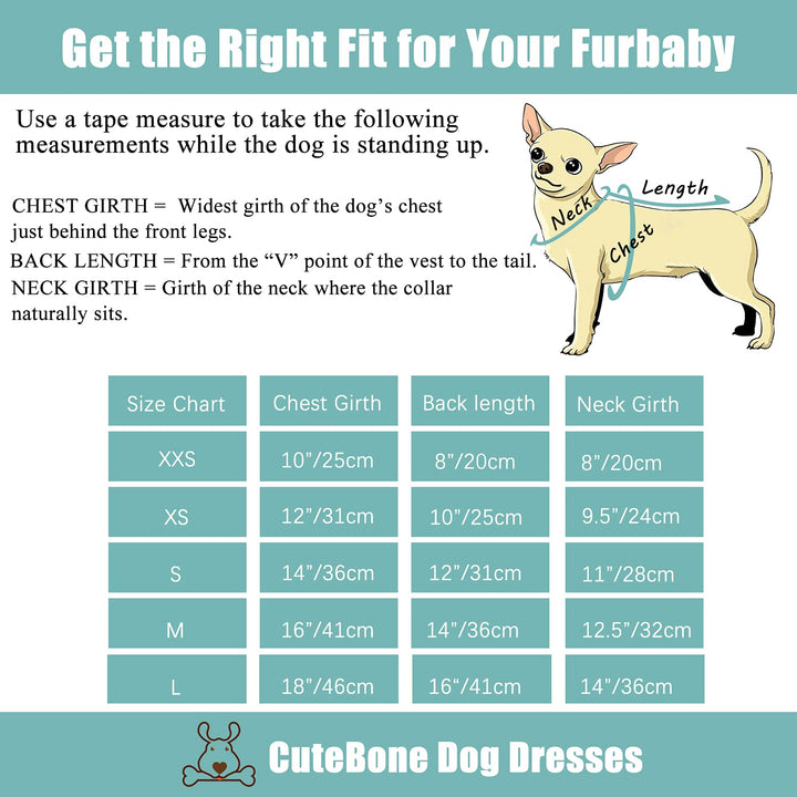 CuteBone Dog Dress, Jungle Series, XS